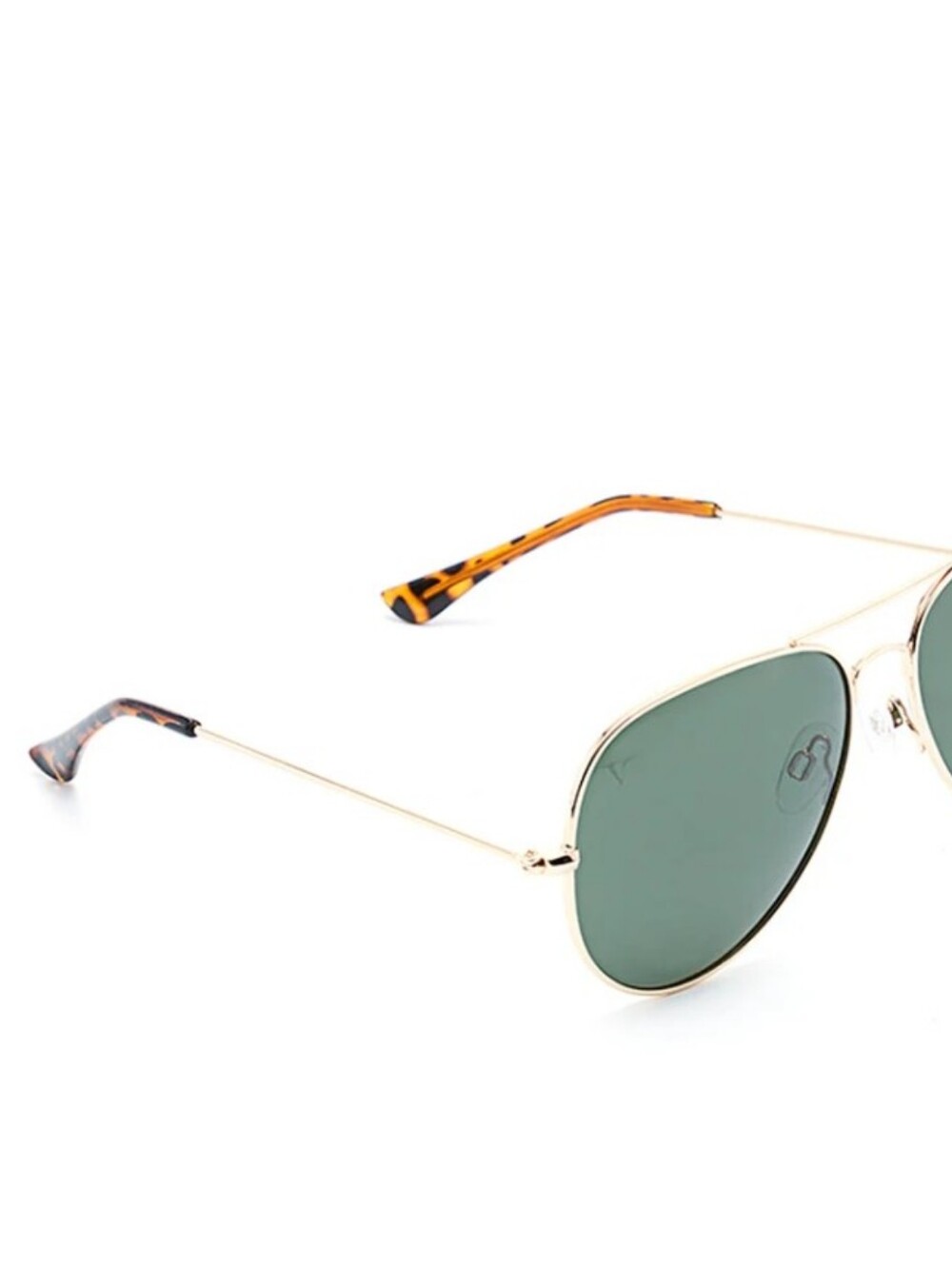Verdict. Gold Frame Green POLARIZED Lens Aviator Sunglasses